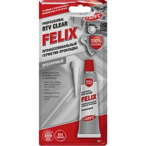 Felix Professional RTV прозрачный формирователь прокладок, 32 мл (411040061) фото