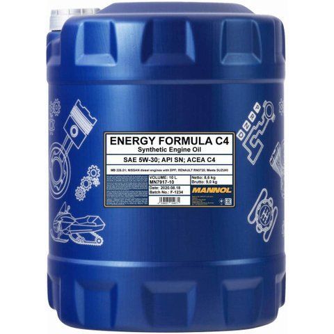 Mannol Energy Formula C4 5W-30 10 л, (MN7917-10) моторна олива фото
