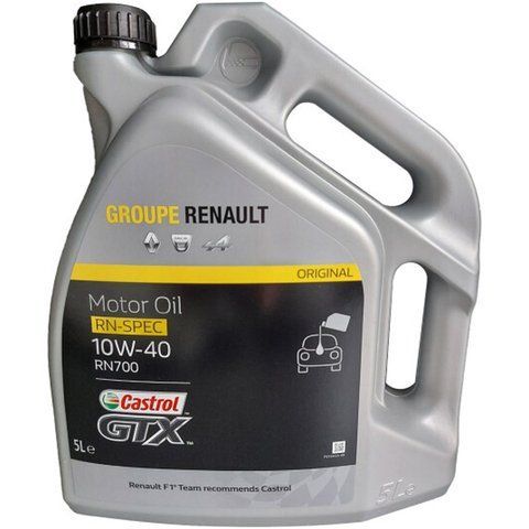 Renault Castrol GTX 10W-40 RN 700, 5 л (7711658102) моторное масло фото