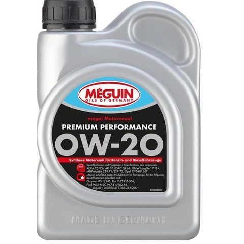 Meguin Premium Performance 0W-20, 4 л (33073) моторна олива фото