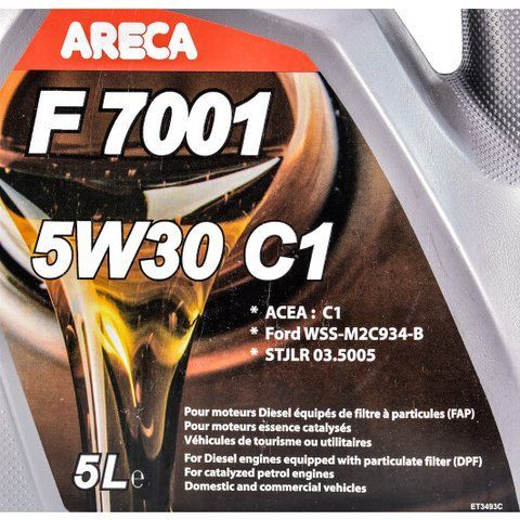 Areca F7001 C1 5W-30 5 л, (021f000500) моторна олива фото