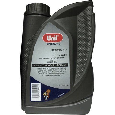 Unil Gerion LD GL-4 75W-80, 1 л (105472) синтетична трансмісійна олива фото