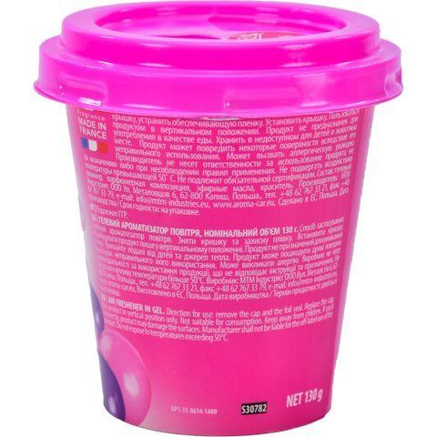 Ароматизатор Aroma Car Cup Gel Bubble Gum 130 г фото
