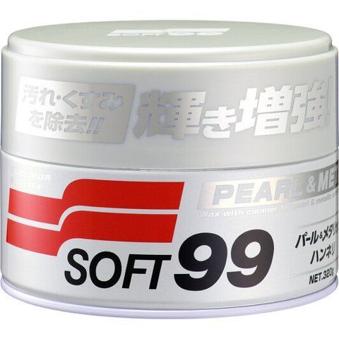 Кольоровий поліроль для кузова SOFT99 Pearl & Metalliс Soft Wax світлий металік та перламутр фото