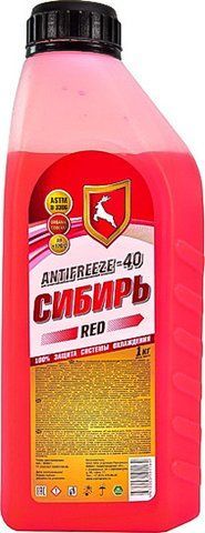 Готовый антифриз Сибирь G11 красный -40 &deg;C фото
