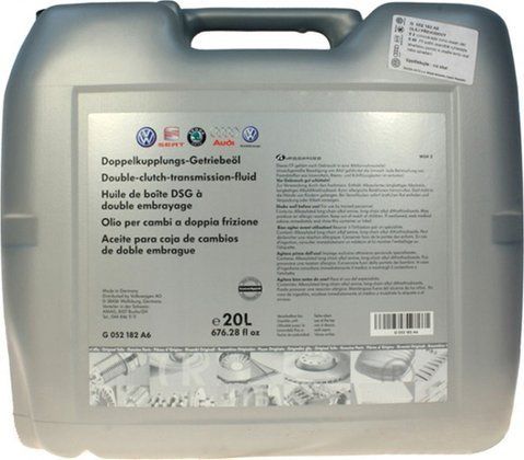 VAG Double Clutch Transmission Fluid G 052 182, 20 л (G052182A6) трансмиссионное масло фото