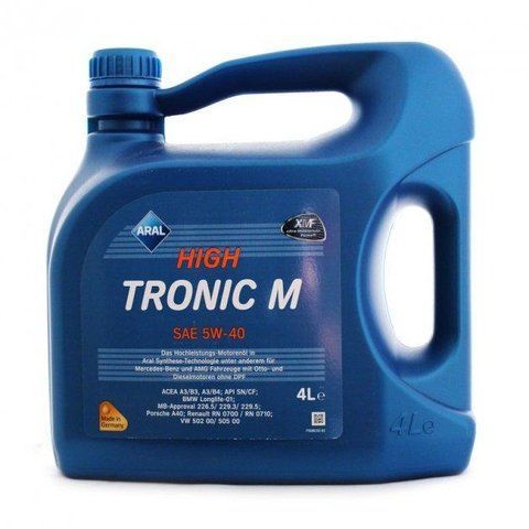 Aral High Tronic M 5W-40, 4 л (21404) моторное масло фото
