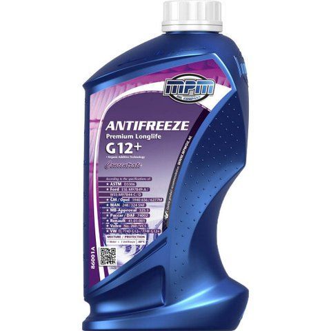 MPM Premium Long Life G12+ красный, 1 л (86001A) концентрат антифриза фото