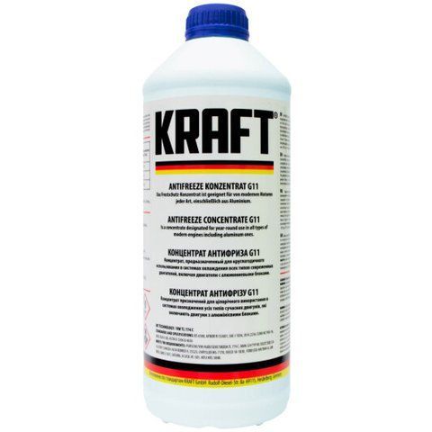 KRAFT G11 зеленый, 1,5 л (KF118) концентрат антифриза фото