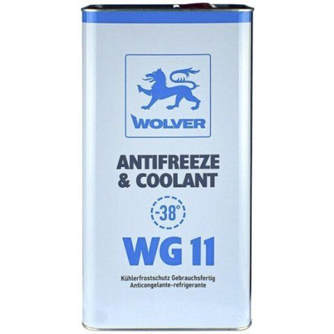 Готовый антифриз Wolver Antifreeze & Coolant WG11 G11 синий -38 &deg;C фото