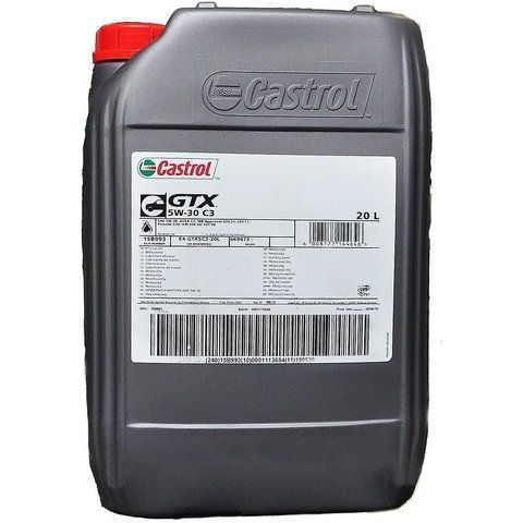 Castrol GTX 5W-30 C3, 20 л (0428562) моторное масло фото