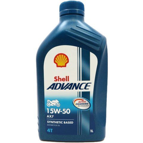 Shell AX7 15W-50, 1 л (AX715W501L) моторна олива 4T фото