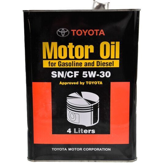 Toyota Motor Oil SN/CF 5W-30 4 л, (0888083322) моторное масло фото