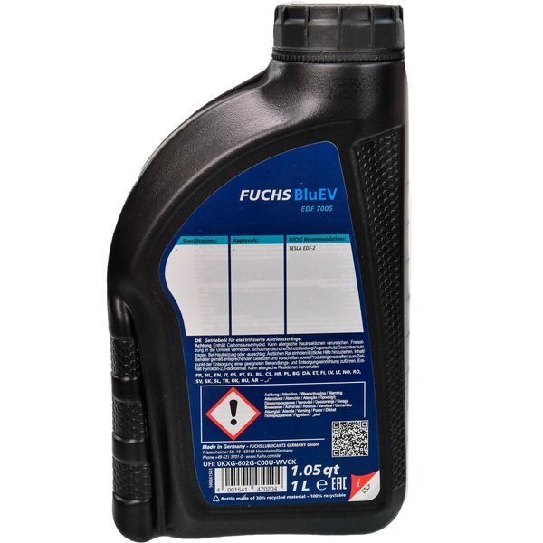 Fuchs BluEV EDF 7005, 1 л (602195708) синтетическое трансмиссионное масло фото