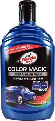 Turtle Wax Color Magic Ultra Blue Wax синий, 500 мл (52709) цветной полироль для кузова фото