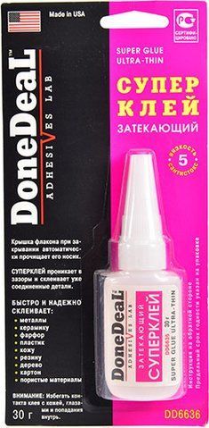 Клей DoneDeal Затекающий суперклей фото