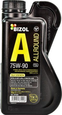 Bizol Allround Gear Oil TDL GL-4 GL-5 MT-1 75W-90, 1 л (b87220) синтетична трансмісійна олива фото
