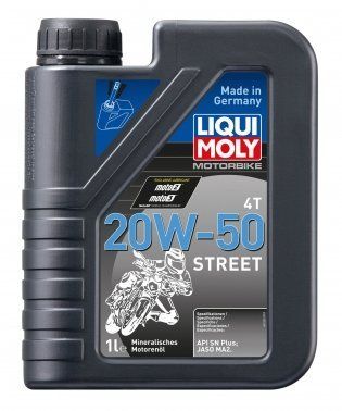 Liqui Moly Motorbike Street 20W-50, 1 л (1500) моторное масло 4T фото