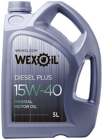 Wexoil Diesel Plus 15W-40, 5 л (9555) моторна олива фото