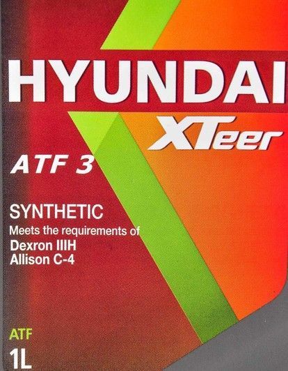 Hyundai XTeer ATF 3, 1 л (1011011) синтетична трансмісійна олива фото
