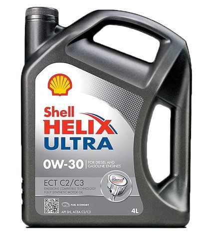 Shell Helix Ultra ECT C2/C3 0W-30, 4 л (550046306) моторна олива фото