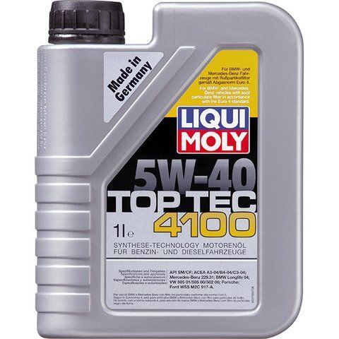 Liqui Moly Top Tec 4100 5W-40 1 л, (7500) моторное масло фото