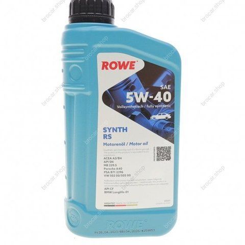 Rowe HC Synth RS 5W-40, 1 л (20001001099) моторное масло фото