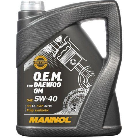 Mannol OEM For Daewoo GM 5W-40 5 л (MN7711-5) моторна олива фото
