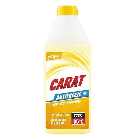 Carat Antifreeze G13 желтый, 900 мл (KR82332) готовый антифриз фото