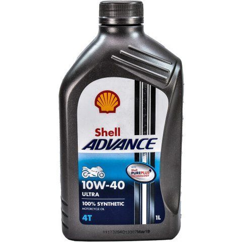 Shell Advance Ultra 10W-40, 1 л (ULTRA410W401L) моторна олива 4T фото