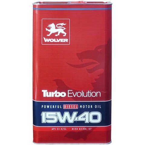 Моторное масло Wolver Turbo Evolution 15W-40 фото