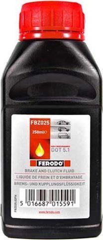 Ferodo Synthetic DOT 5.1, 0,25 л (FBZ025) тормозная жидкость пластиковая тара фото