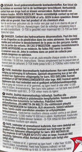Comma Petrol D-TOX, 400 мл (DTOX400M) присадка фото
