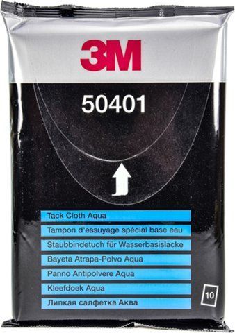 Салфетки 3M Tack Cloth Aqua 50401 из нетканого материала 43 x 30 см 10 шт фото