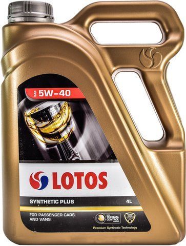 LOTOS Synthetic Plus 5W-40 4 л, моторна олива фото