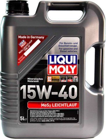 Liqui Moly MoS2 Leichtlauf 15W-40 5 л, (1933) моторное масло фото