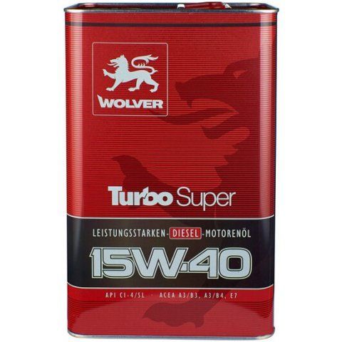 Моторное масло Wolver Turbo Super 15W-40 фото
