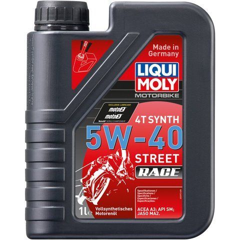 Liqui Moly Motorbike Street Race 5W-40, 1 л (2592) моторное масло 4T фото