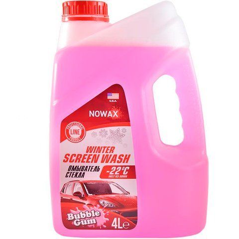 Nowax Winter Screen Wash Bubble Gum -22&deg;C, 4 л (NX05123) омивач фото