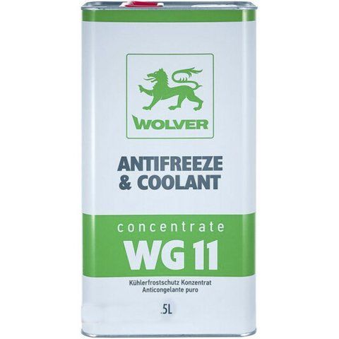 Wolver Antifreeze & Coolant WG11 G11 зелений, 5 л концентрат антифризу фото