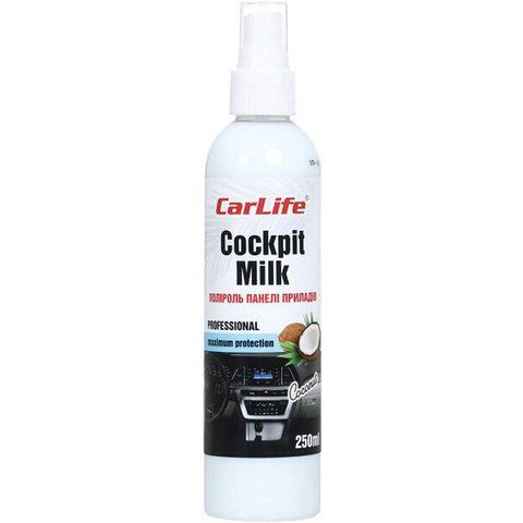 Carlife Cockpit Milk кокос, 250 мл (CF026) полироль для салона фото