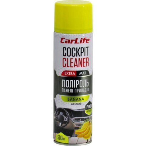 Полироль для салона Carlife Cockpit Cleaner Extra Mat банан 500 мл CF522 фото