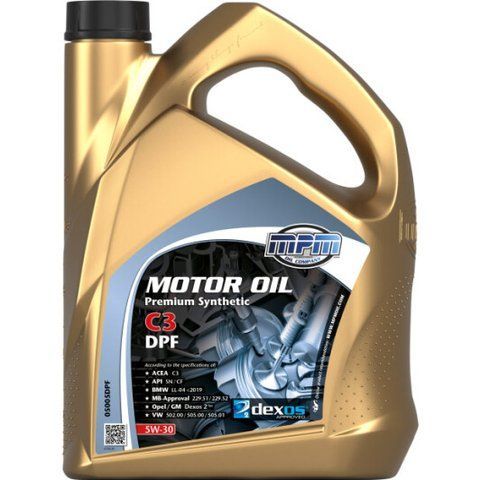 MPM Premium Synthetic C3 DPF 5W-30 5 л, (05005DPF) моторное масло фото