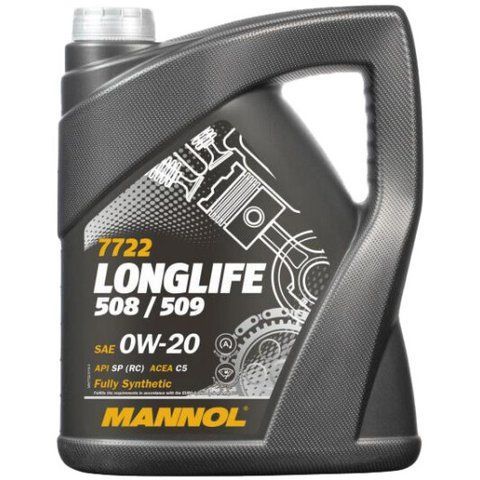 Mannol OEM Longlife 508/509 0W-20 5 л, (MN7722-5) моторна олива фото