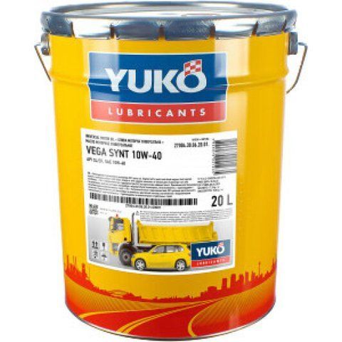 Yuko Vega Synt 10W-40 20 л, моторное масло фото