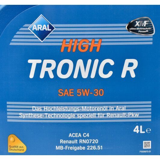 Aral HighTronic R 5W-30, 4 л (1555f2) моторна олива фото
