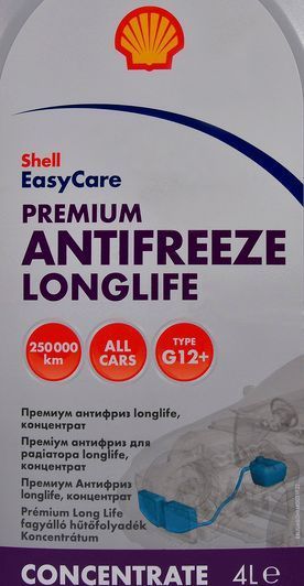 Shell Premium Long Life G12/G12+ червоний, 4 л (PBT75B) концентрат антифризу фото