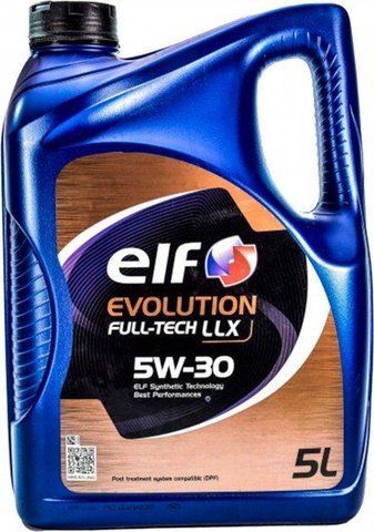 Elf Evolution Full-Tech LLX 5W-30 5 л, (194890) моторна олива фото