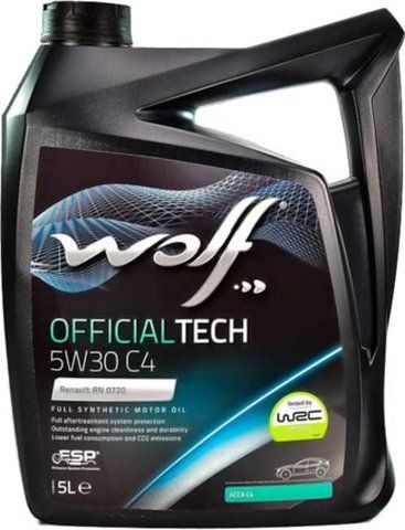 Wolf Officialtech C4 5W-30, 5 л (8308512) моторное масло фото