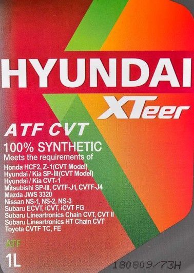 Hyundai XTeer ATF CVT, 1 л (1011413) синтетична трансмісійна олива фото